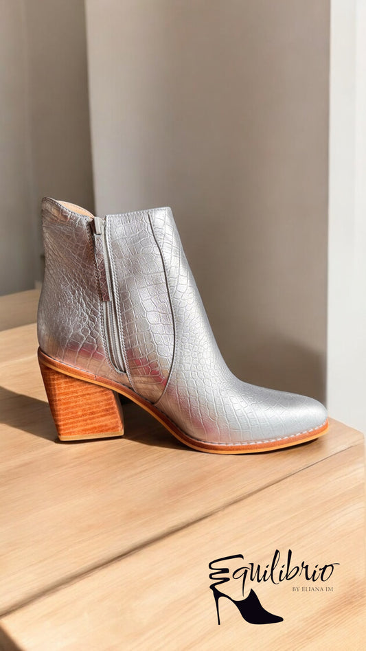 Botines Equilibrio Plata