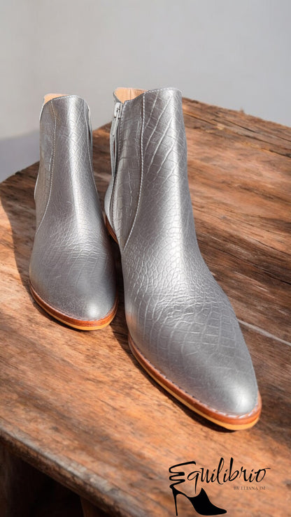 Botines Equilibrio Plata