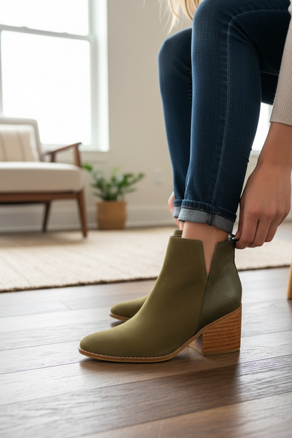 Botines Verde Olivia