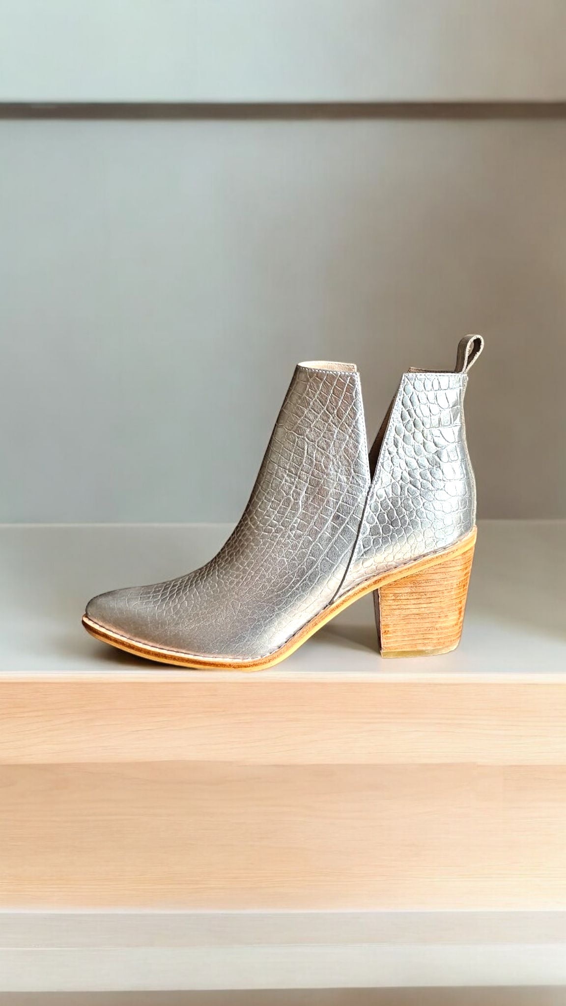 Botines Plata Equilibrio